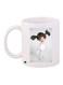 Girl Printed Coffee Mug White/Black/Beige 11ounce