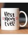 Best Mom Ever Novelty Gifts for Mom - Cute Coffee Mug - double-sided cup - Novelty Birthday Present Idea for Parents - Great Job Mom I Turned Out Awesome - Gifts for Mom from Son, Daughter - 11 oz