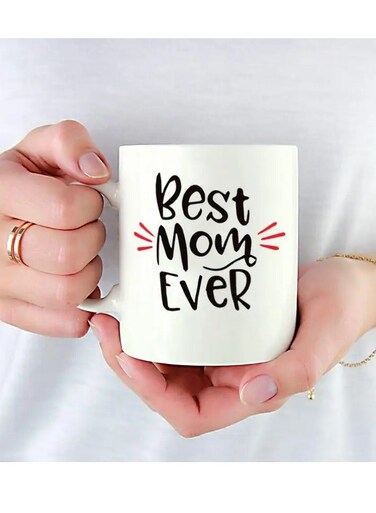 Best Mom Ever Novelty Gifts for Mom - Cute Coffee Mug - double-sided cup - Novelty Birthday Present Idea for Parents - Great Job Mom I Turned Out Awesome - Gifts for Mom from Son, Daughter - 11 oz