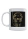 African Beauty Printed Ceramic Mug White/Black/Gold