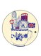 London Printed Fridge Magnet Multicolour