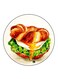 Food Printed Fridge Magnet Multicolour