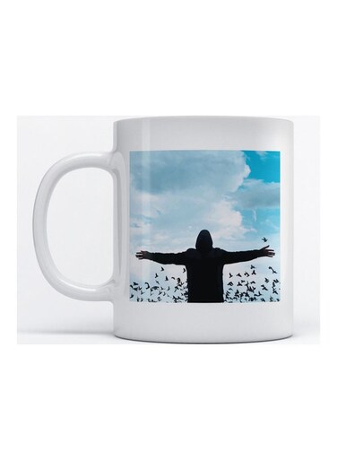 Mug Freedom for Coffee and Tea White