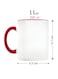 Merry Christmas Design Printed Ceramic Coffee Mug Suitable Gift for Christmas   Christmas Theme  Christmas Decor   Gifts for Friends  Gift for Employees (Two Tone Red Mug, Design 2)