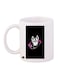 Fearless Logo Printed Coffee Mug White/Black/Pink