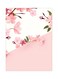 Floral Themed Metallic Plate Pink/Green/Brown 20x15cm