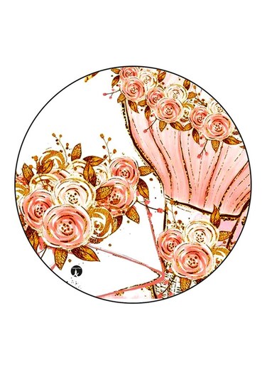Flowers Printed Fridge Magnet Multicolour