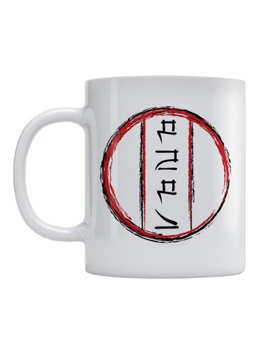 Printed Coffee Mug White/Red/Black 350mm