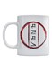 Printed Coffee Mug White/Red/Black 350mm