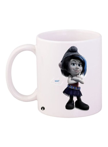 Anime Printed Coffee Mug White/Black/Blue