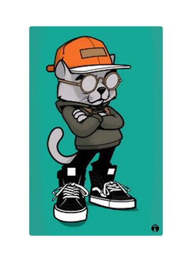 Printed Fridge Magnet Multicolour 8.5x0.4x5.5cm