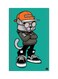 Printed Fridge Magnet Multicolour 8.5x0.4x5.5cm
