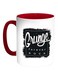 Grunge Forever Rock Printed Coffee Mug Red/Black/White 11ounce