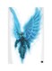 Printed Fridge Magnet Blue/White 8.5x0.4x5.5cm
