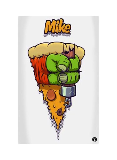 Printed Fridge Magnet Multicolour 8.5x0.4x5.5cm