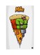 Printed Fridge Magnet Multicolour 8.5x0.4x5.5cm