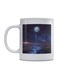 Moon Printed Mug White/Blue
