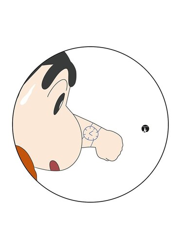 Shinchan Printed Fridge Magnet Multicolour 5.5 x 5.5cm