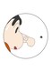 Shinchan Printed Fridge Magnet Multicolour 5.5 x 5.5cm