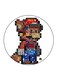 Mario Printed Fridge Magnet Multicolour 5.5 x 5.5cm