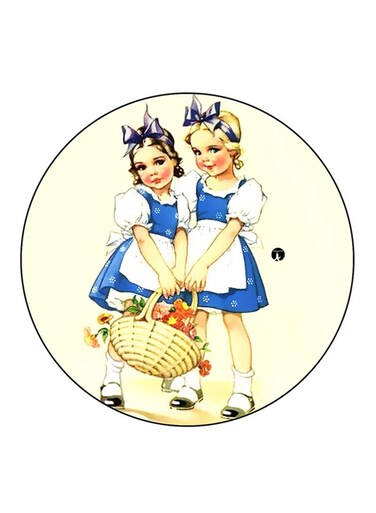 Girls Printed Fridge Magnet Multicolour