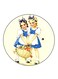 Girls Printed Fridge Magnet Multicolour