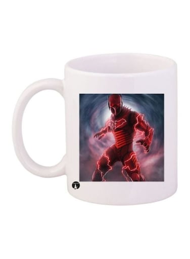Flash Printed Coffee Mug White/Red/Blue