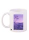 Clouds Printed Coffee Mug White/Purple 11ounce