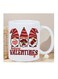 RYN&reg; Charming Valentine's Day Gnome Coffee Mug - Insulated White Ceramic with Red &amp; Pink Design, Ideal for Hot &amp; Cold Beverages, Reusable, Perfect Gift for Holidays &amp; Birthdays, Coffee Bar Accessories