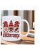 RYN&reg; Charming Valentine's Day Gnome Coffee Mug - Insulated White Ceramic with Red &amp; Pink Design, Ideal for Hot &amp; Cold Beverages, Reusable, Perfect Gift for Holidays &amp; Birthdays, Coffee Bar Accessories