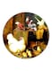 Poultry Printed Fridge Magnet Brown/Beige/White 5.5cm