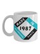 Quote Printed Coffee Mug White/Black/Blue
