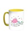 Love Birds Printed Coffee Mug Yellow White