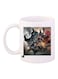 Justice League Printed Coffee Mug White/Black/Brown Standard Size