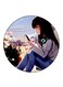 Girl Printed Fridge Magnet Multicolour