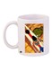 Cartoon Girls Printed Coffee Mug White/Green/Yellow