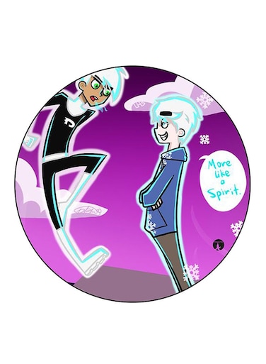 Danny Phantom Printed Fridge Magnet Round Multicolour