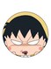 Anime Chibi Maruko Chan Theme Printed Fridge Magnet Black/Yellow/White