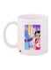 Cartoon Printed Coffee Mug White/Blue/Pink 11ounce