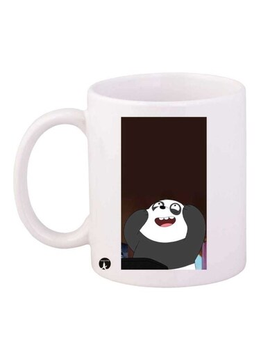 We Bare Bears Printed Mug White/Brown/Grey Standard Size
