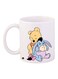 Pooh Bear Printed Coffee Mug White/Yellow/Blue 11ounce
