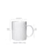 RYN&reg; Ceramic Coffee Mug with Initial Design Printed Gift for Coffee and Tea Lovers 11 Oz alphabet L