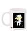 Sherlock Printed Mug White/Black