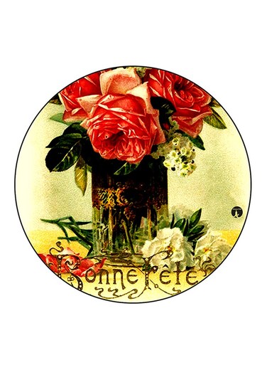 Flowers Printed Fridge Magnet Multicolour