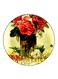 Flowers Printed Fridge Magnet Multicolour