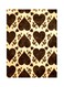 Heart Themed Metallic Plate Brown/Beige 20x15cm