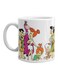 Flintstones Cartoon Printed Mug White/Yellow/Pink