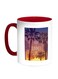 Enjoy The Summer Time Printed Coffee Mug Red/White/Blue 11ounce