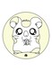 Anime Hamtaro Theme Printed Fridge Magnet White/Yellow