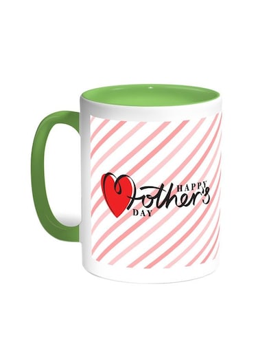 Happy Mother's Day Printed Coffee Mug Green White 11 ounce